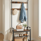 Hall Tree with Shoe Bench