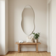 Slim Wavy Wall Mirror