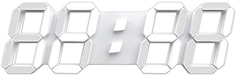 3D LED Wall Clock, 15 in, White, photo 5
