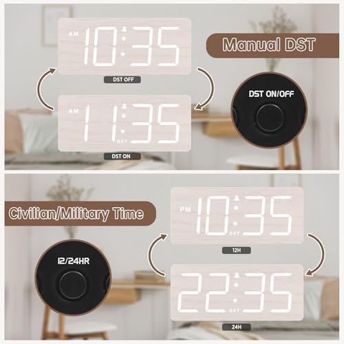 Wooden Digital Alarm Clock, photo 6