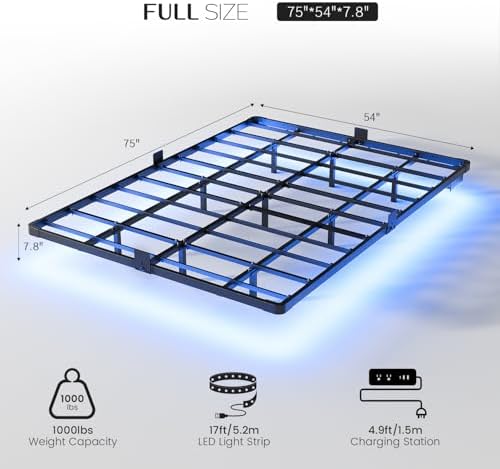 Full Floating Bed Frame with LED Lights, photo 3