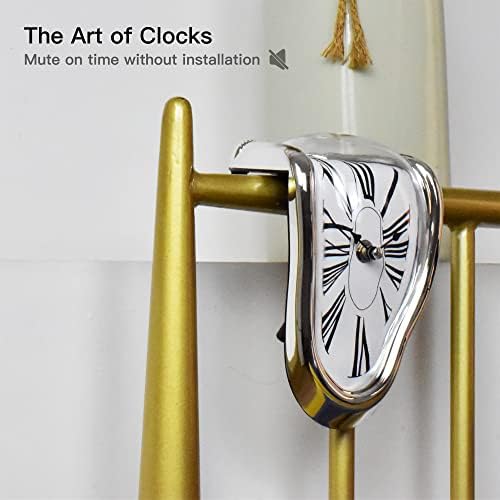 Dalí Melting Clock, Silver Roman, photo 5