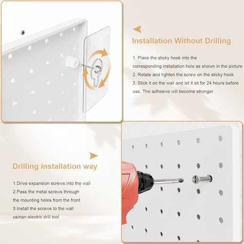 Modular Pegboard Kit, 12 in, White, photo 7