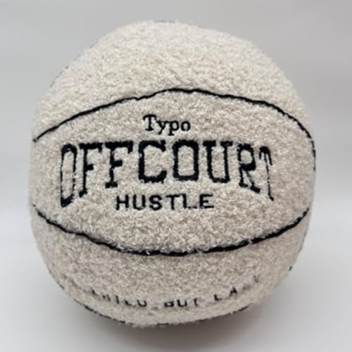 Basketball Plush Pillow, Beige, photo 6