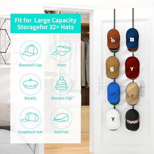 Over-Door Cap Rack, 2-Pack, photo 4