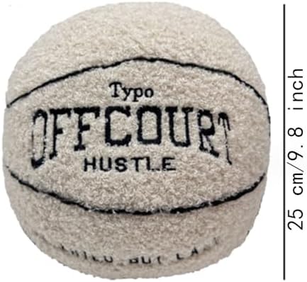 Basketball Plush Pillow, Beige, photo 4