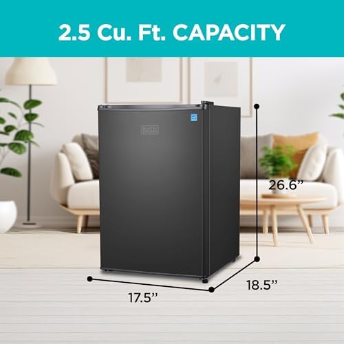 BLACK+DECKER 2.5 cu ft Compact Fridge, photo 3