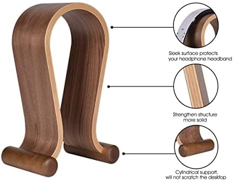 SAMDI Omega Walnut Headphone Stand, photo 4