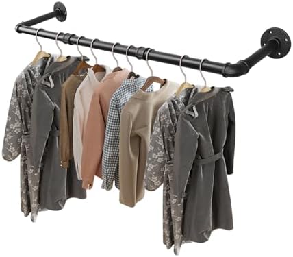 Industrial Pipe Wall Clothes Rack, 36 in, photo 2