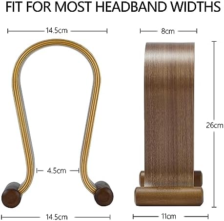 SAMDI Omega Walnut Headphone Stand, photo 5