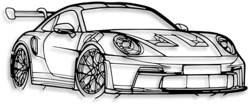 Sports Car Line Metal Wall Art, photo 2