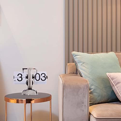 Stainless Steel Flip Clock, White, photo 5