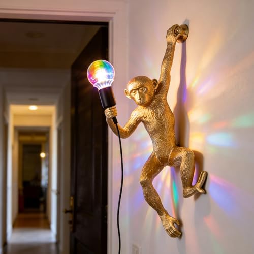 Gold Monkey Wall Lamp, photo 7