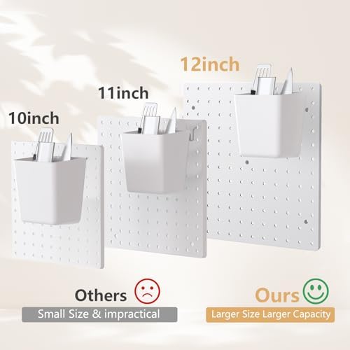 Modular Pegboard Kit, 12 in, White, photo 5