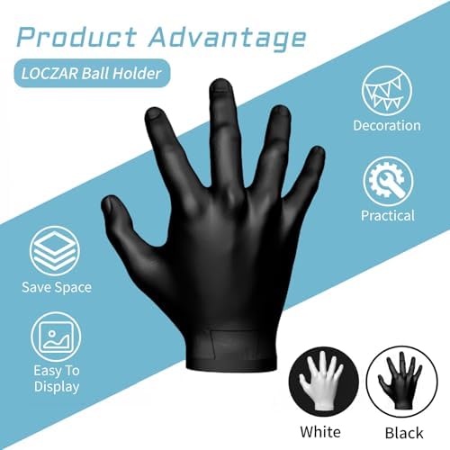 Hand Sculpture Ball Holder, Black, photo 5