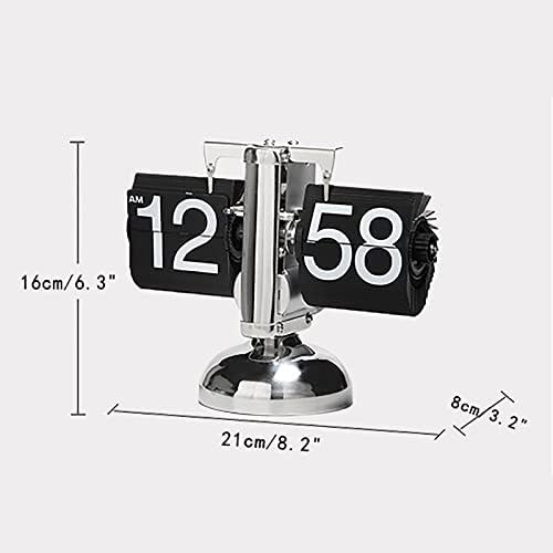 Stainless Steel Flip Clock, White, photo 6