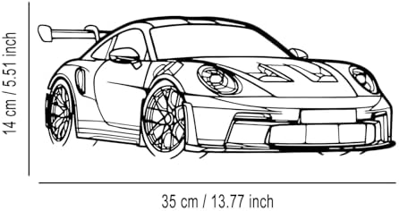 Sports Car Line Metal Wall Art, photo 3