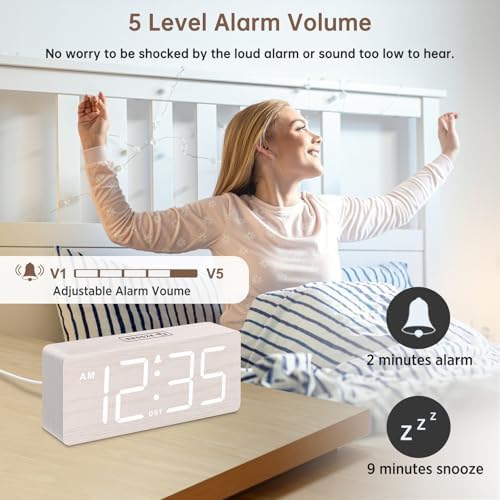 Wooden Digital Alarm Clock, photo 4
