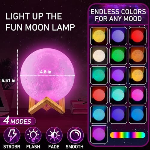 3D Moon Lamp, 4.8 in, photo 5