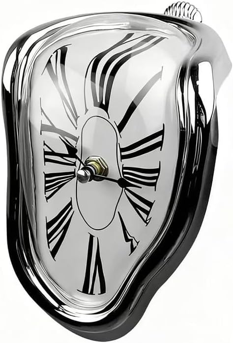 Melting Clock, Silver, photo 2