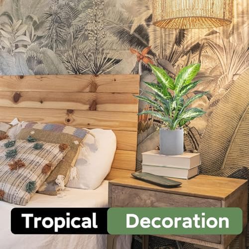 Tropical Faux Potted Plant, 16 in, photo 3