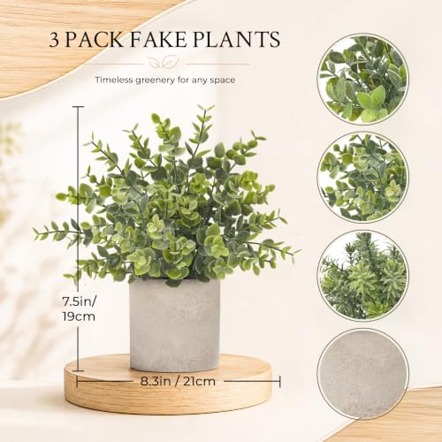 Faux Eucalyptus Plants, 3-Pack, photo 3