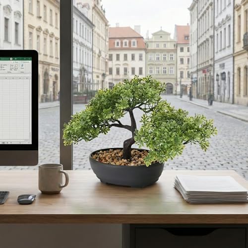 Faux Juniper Bonsai, 9 in, photo 6