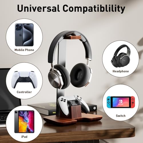 Wood Headphone & Controller Holder, photo 6