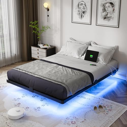 Full Floating Bed Frame with LED Lights, photo 2