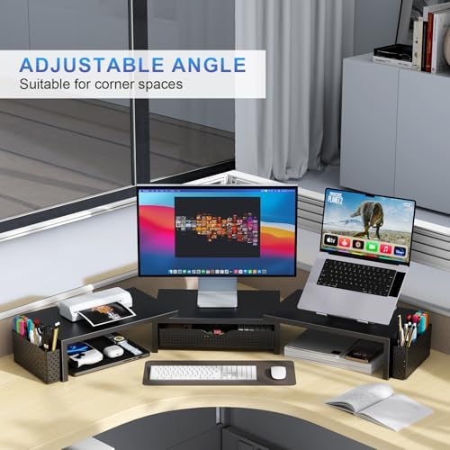 Dual Monitor Riser with Drawer & Pen Holders, photo 6