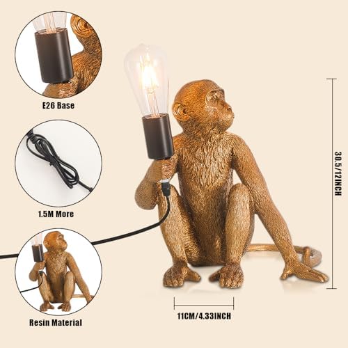 Gold Monkey Table Lamp, photo 3