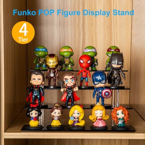 4-Tier Acrylic Display Riser, Black, photo 4