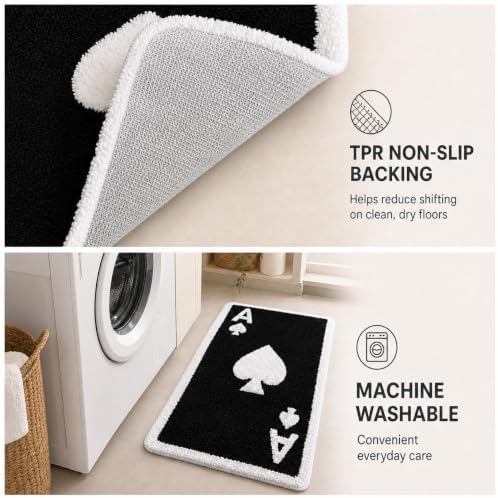 Ace of Spades Tufted Bath Mat, photo 5