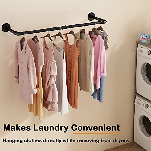 Industrial Pipe Clothes Rail, 31.5 in, 2-Pack, photo 3