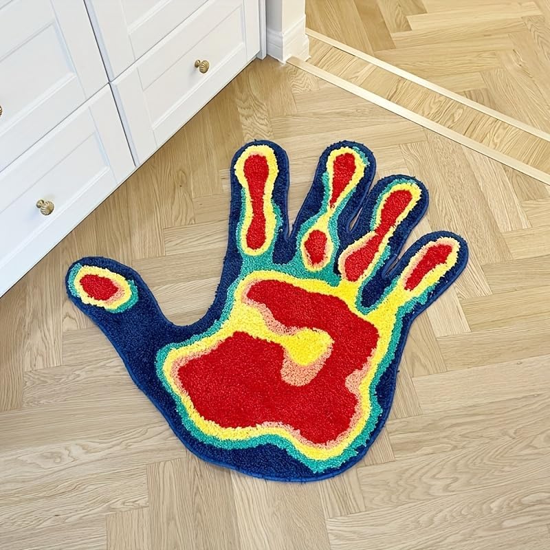 Heat-Map Handprint Tufted Rug, photo 2