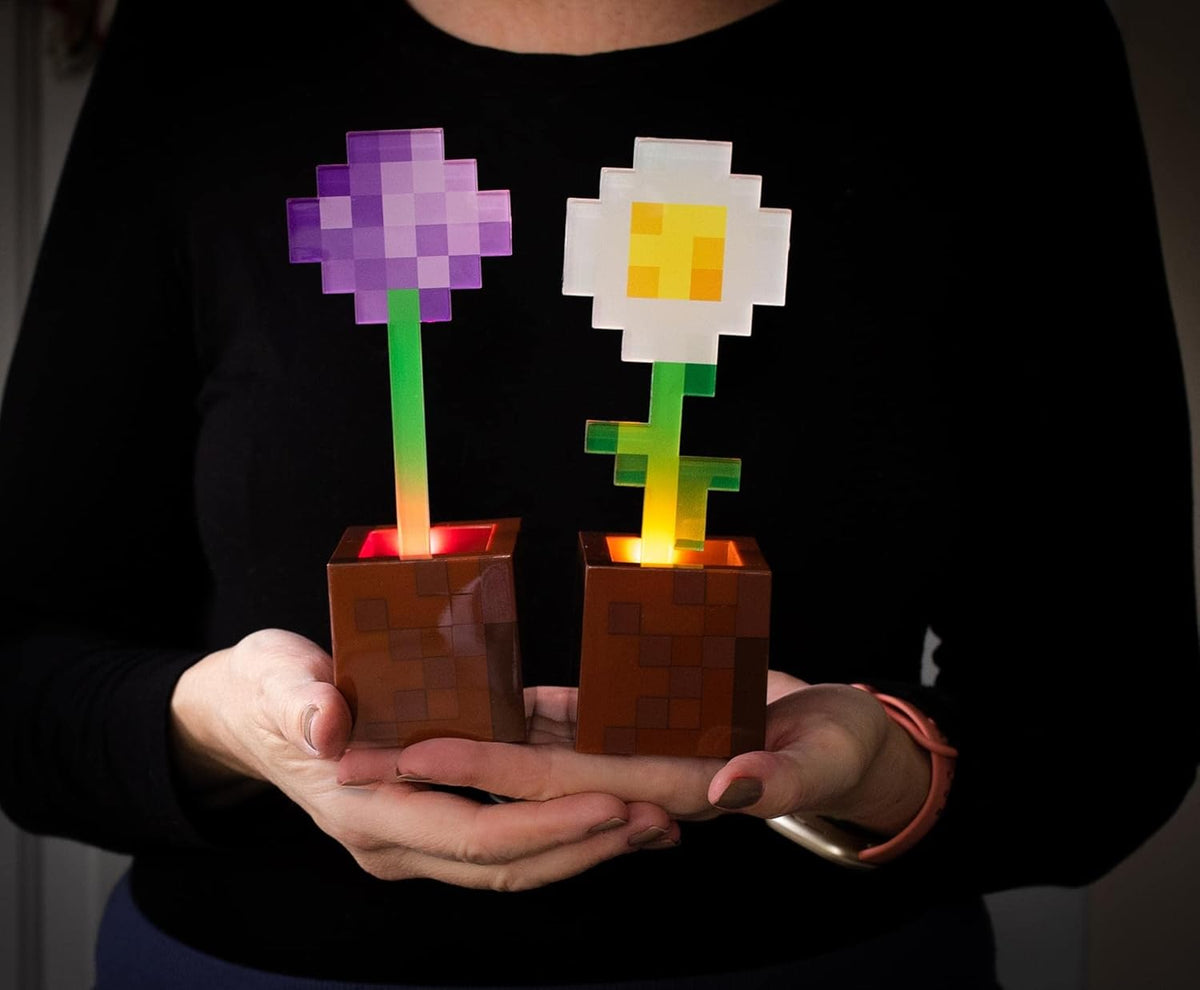 Minecraft Flower Pot Lights, Set of 2, photo 4
