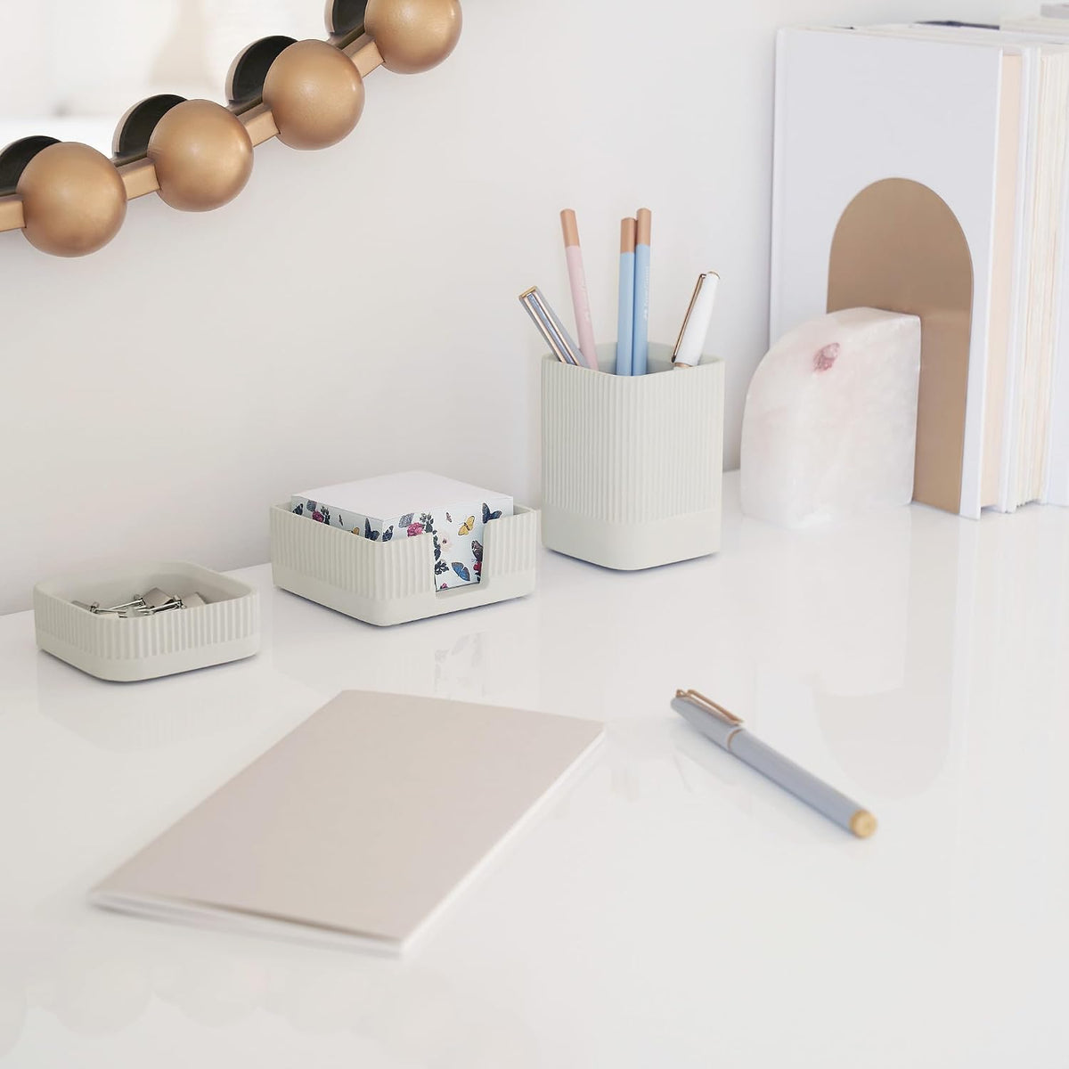 Concrete Desk Organizer, Set of 3, photo 3