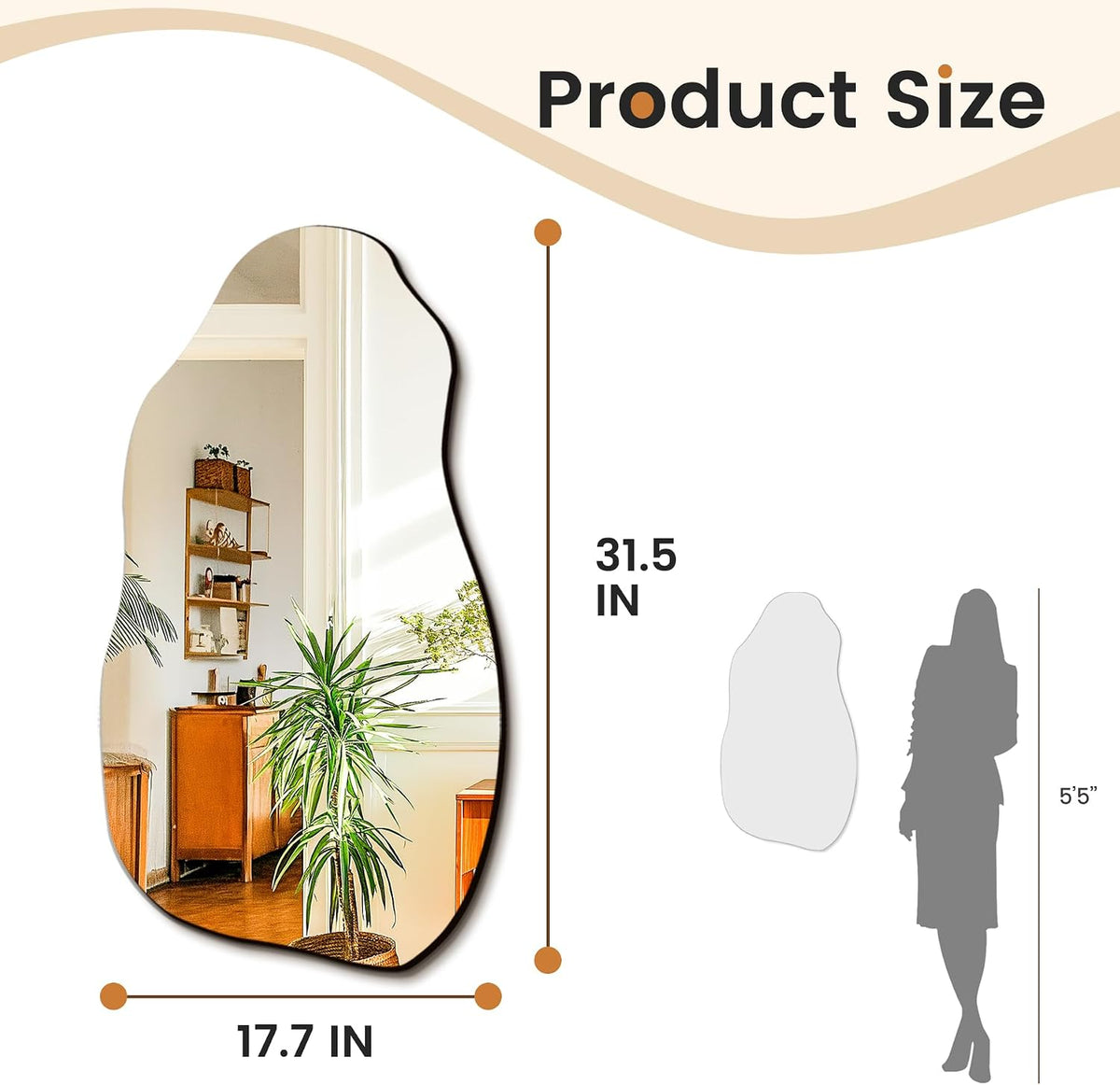 Asymmetrical Wall Mirror, photo 5