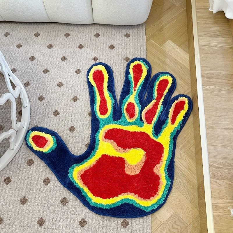 Heat-Map Handprint Tufted Rug, photo 5