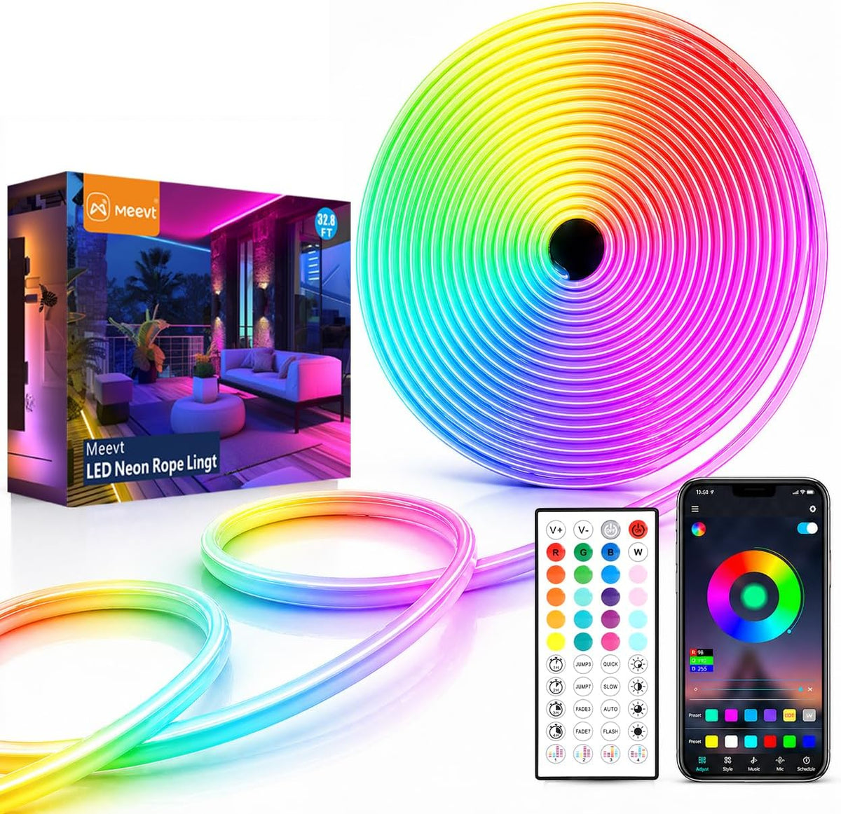 RGB Neon Rope Light, 10 m, photo 2