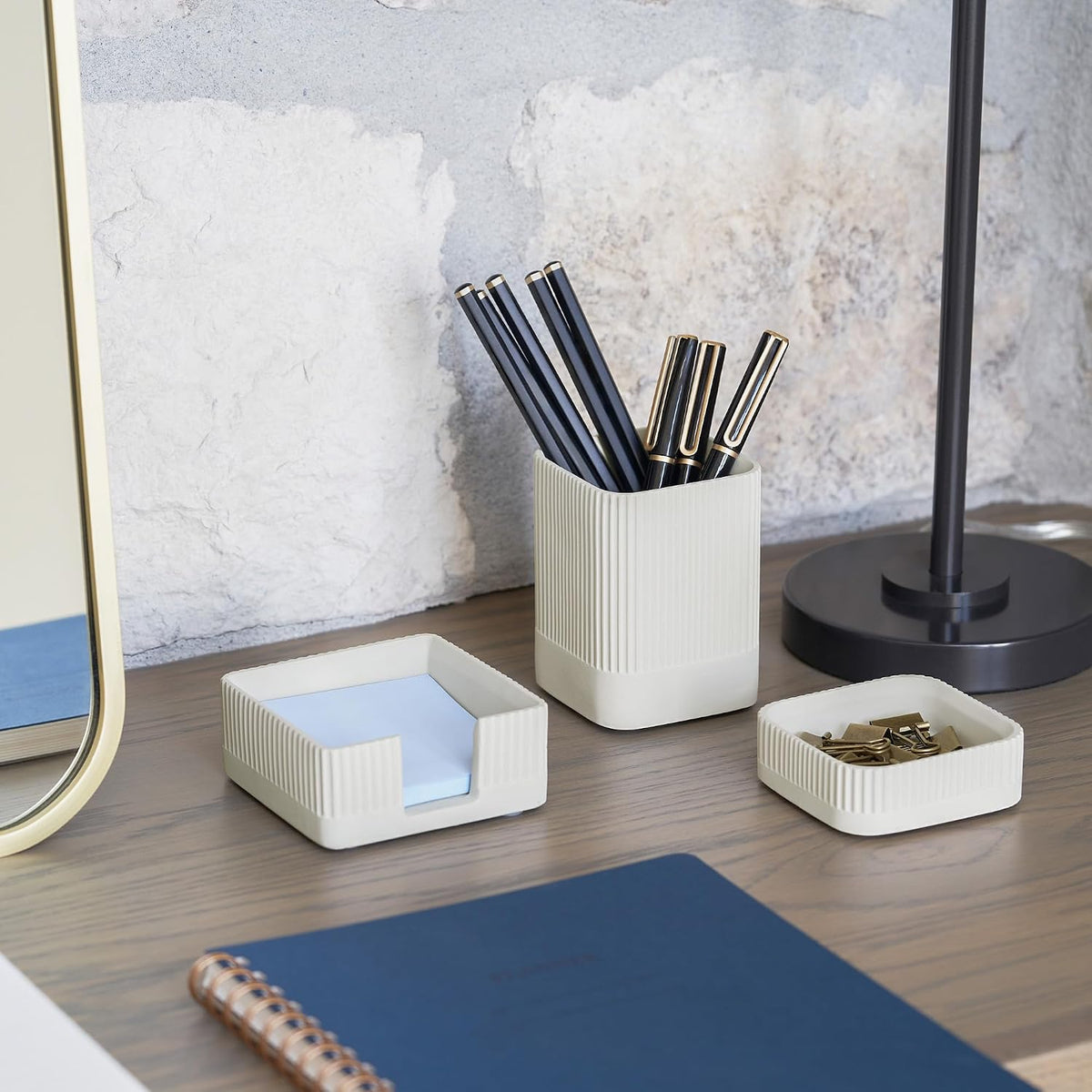 Concrete Desk Organizer, Set of 3, photo 6