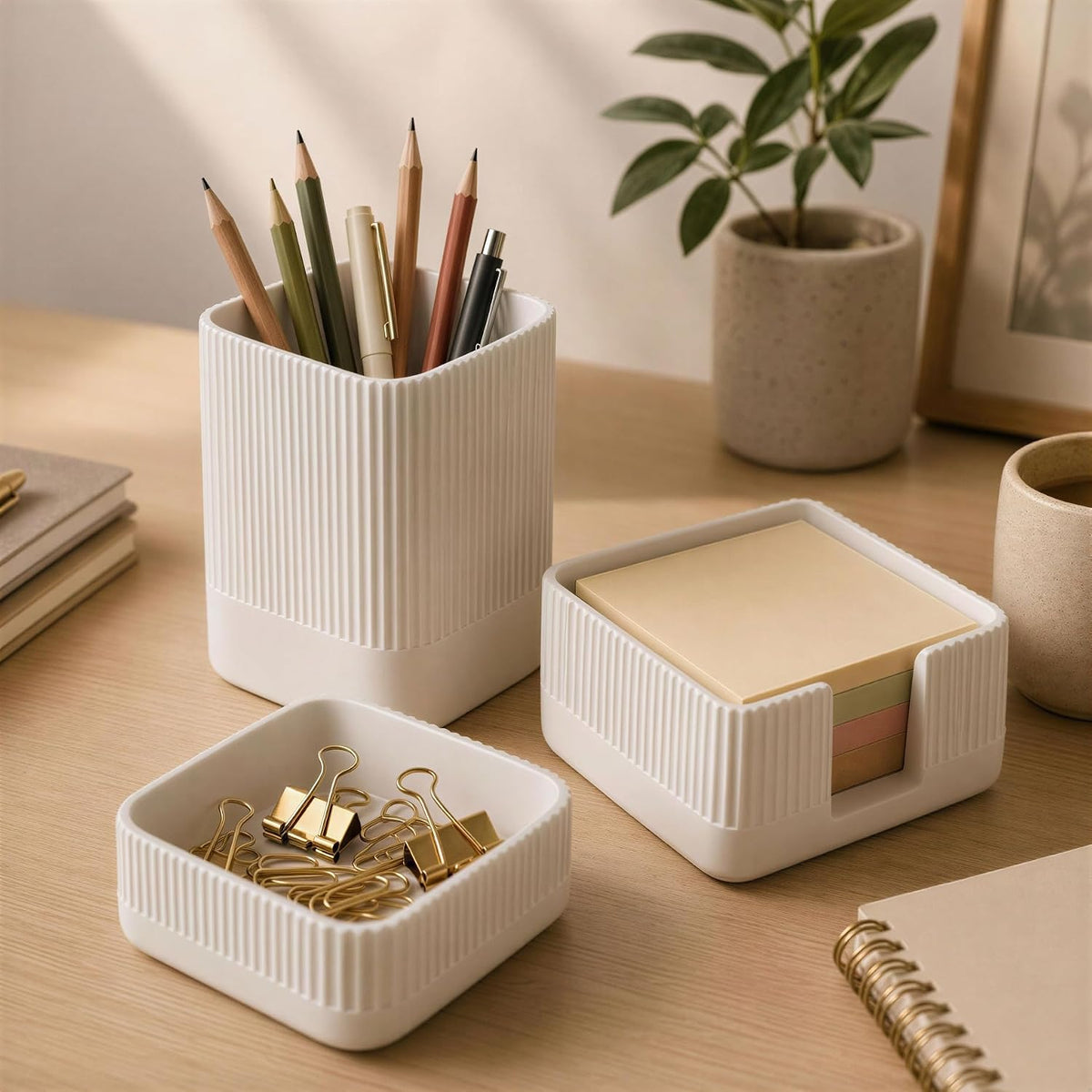 Concrete Desk Organizer, Set of 3, photo 2