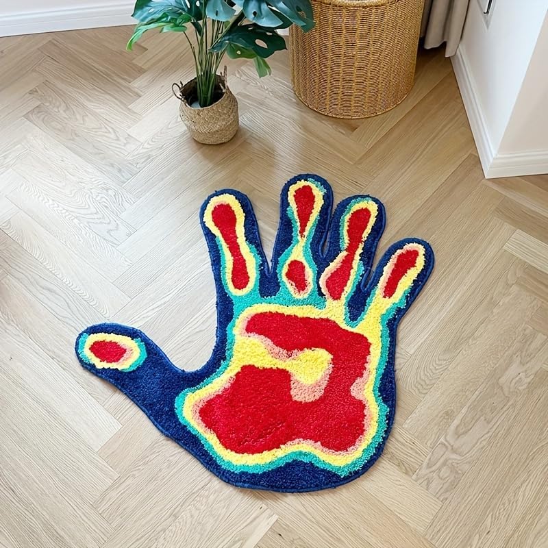 Heat-Map Handprint Tufted Rug, photo 6