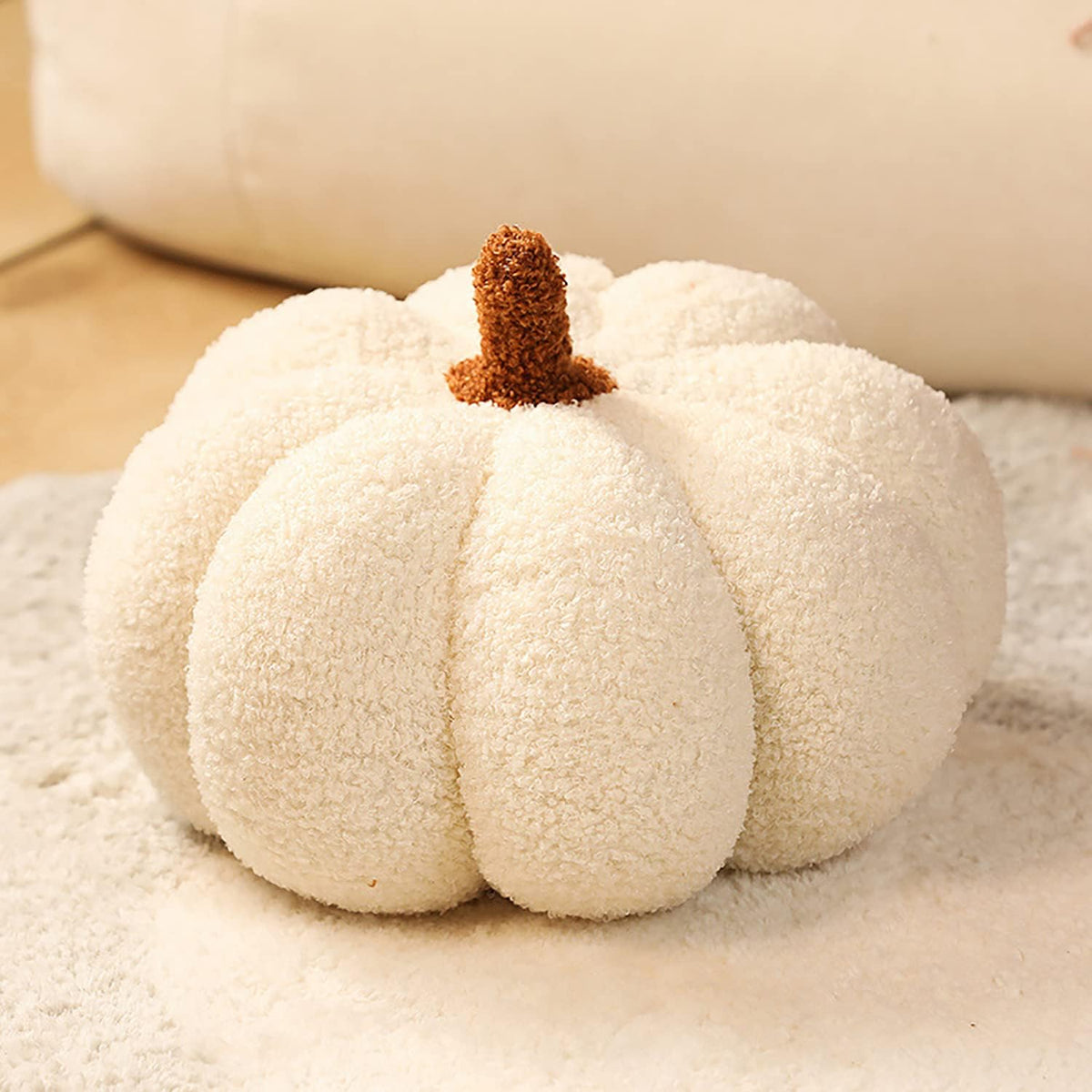 Plush Pumpkin Pillow, 8 in, photo 2