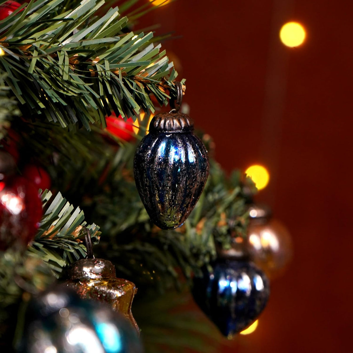 Vintage Glass Christmas Ornaments, 25 Pieces, photo 7