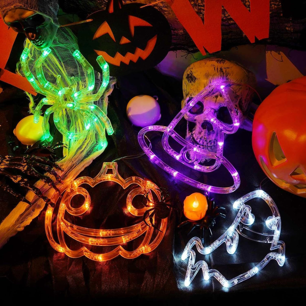 Halloween Window Lights, Set of 4, photo 4