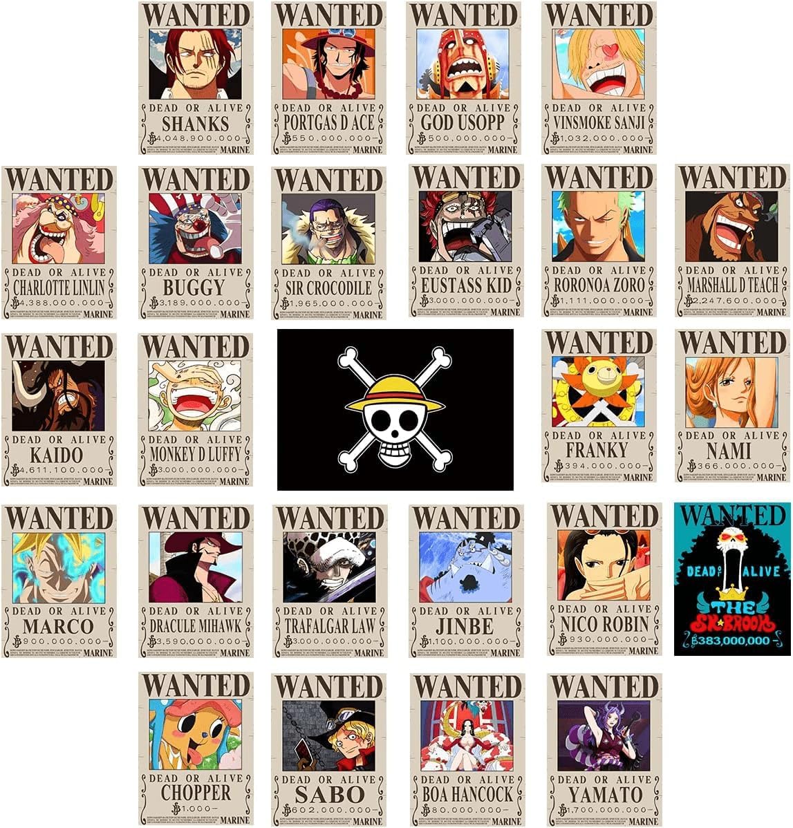 One Piece Wanted Posters, 25-Pack, photo 2