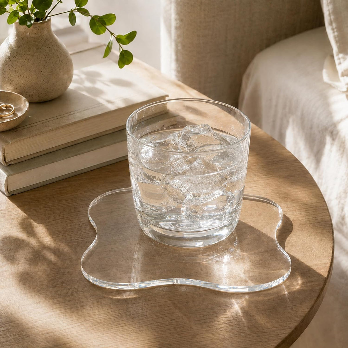 Cloud Acrylic Coaster, Clear, photo 6