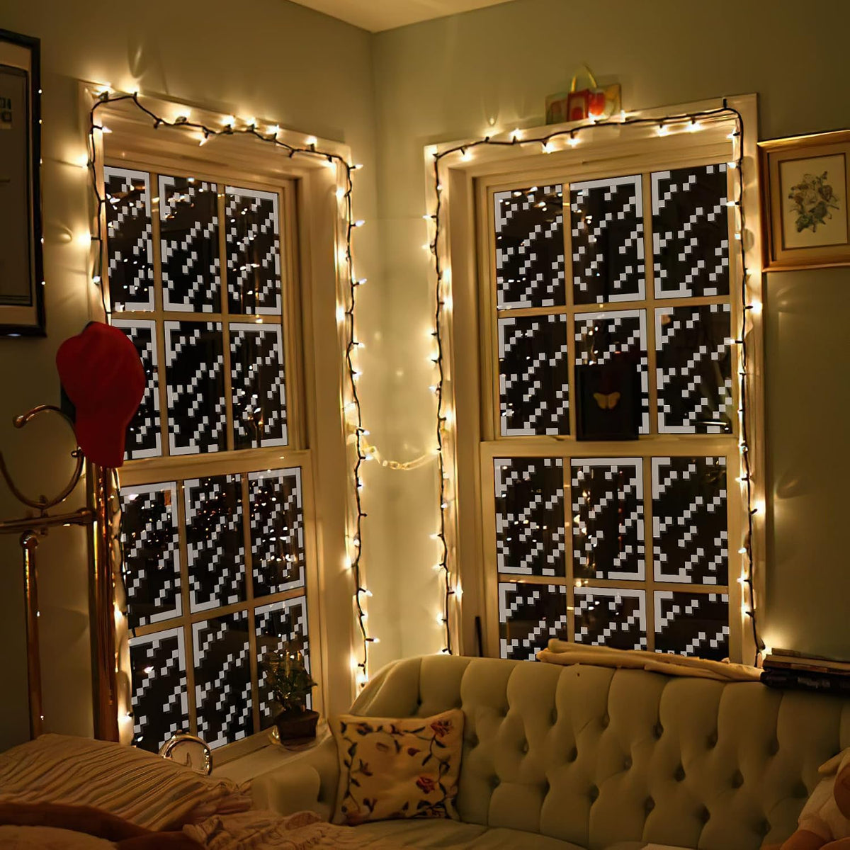 Pixel Rainy Window Stickers, 6-Pack, photo 6
