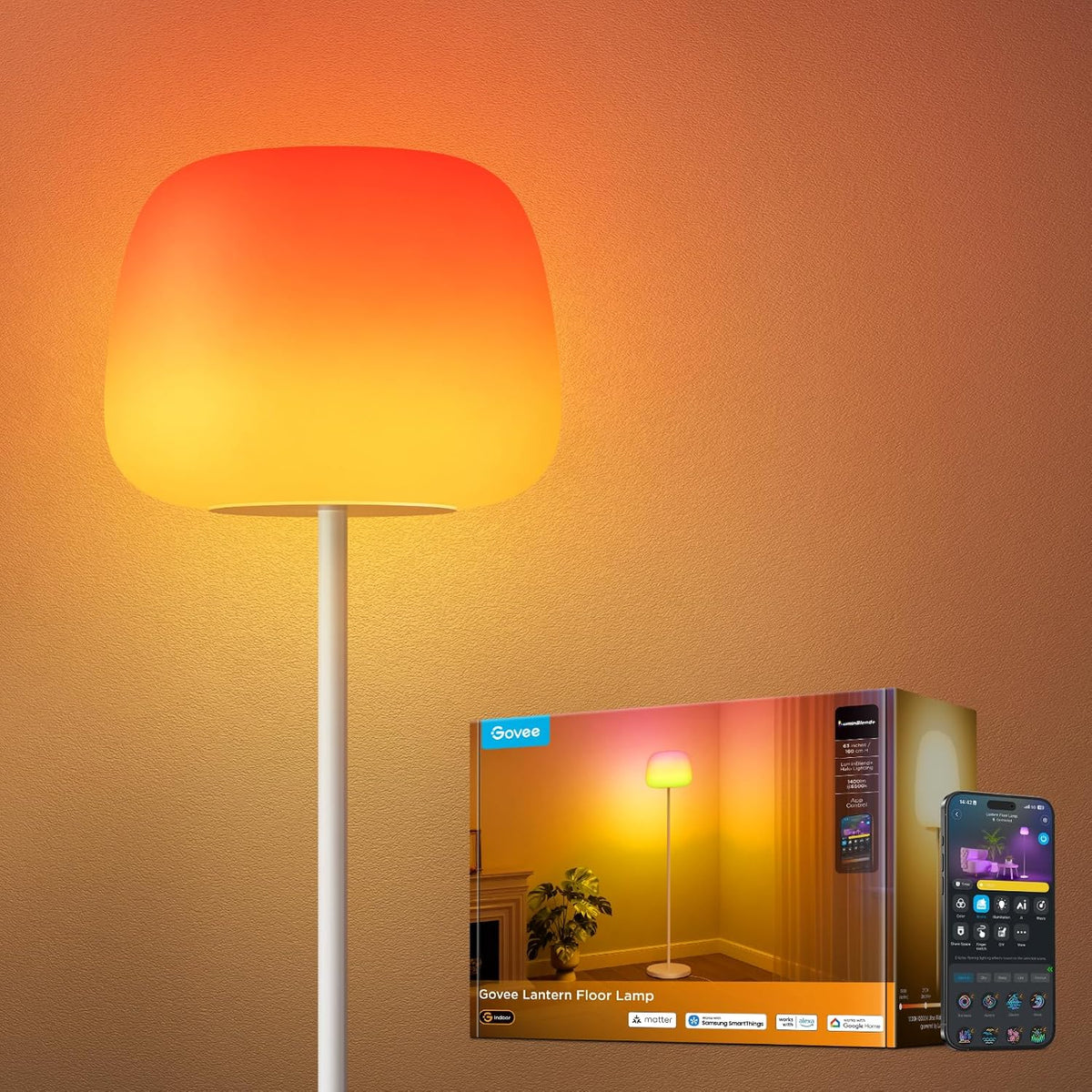 Govee Lantern Floor Lamp, photo 2
